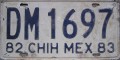 Nummernschilder / Kfz-Kennzeichen Mexiko 1982 1980er Chihuahua